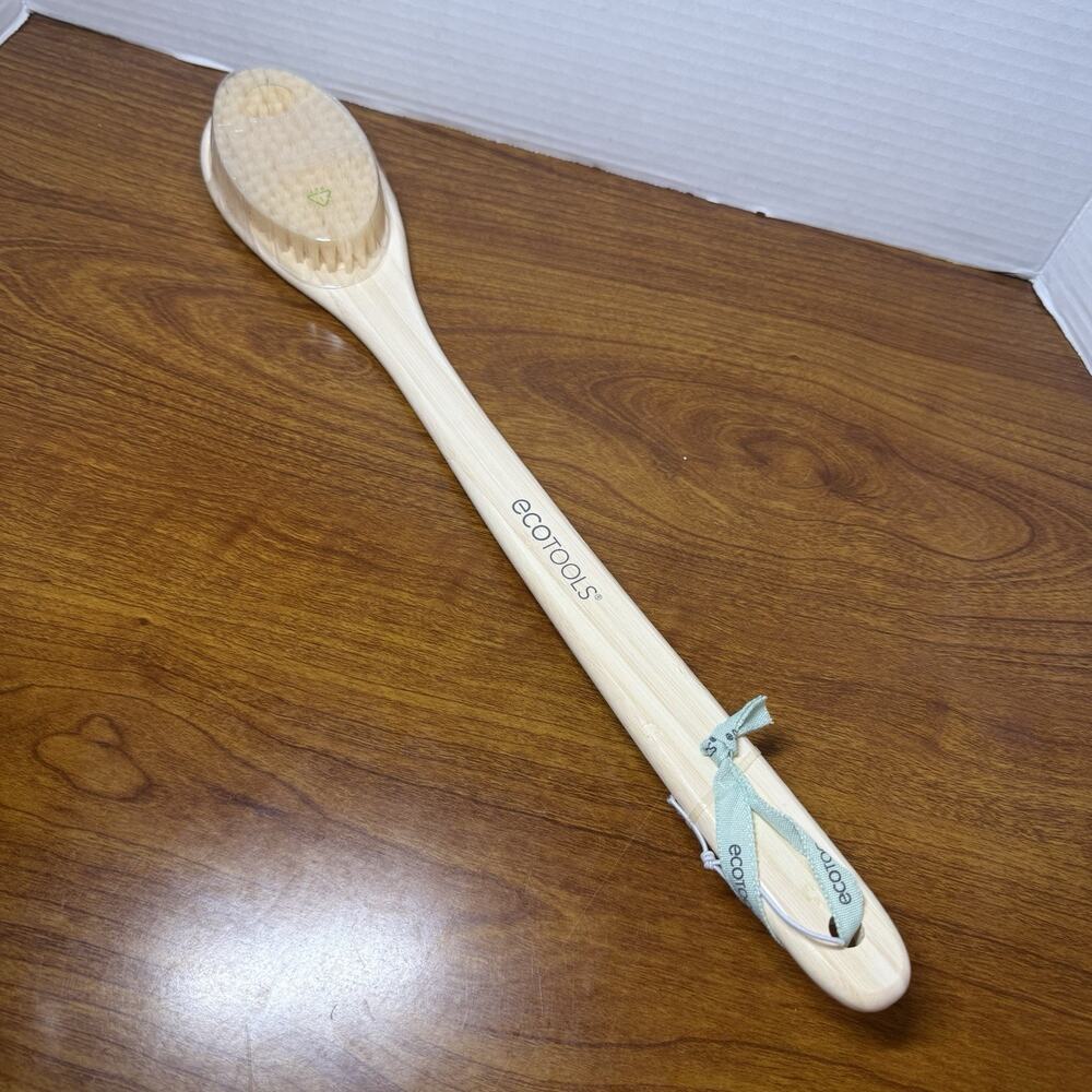 EcoTools Bath Bristle Brush, Brush with Long 1 Count New